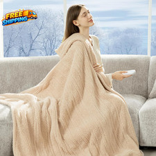Heated Throw Blanket 50X60 Soft Double Sided Sherpa Electric Throw Blanket