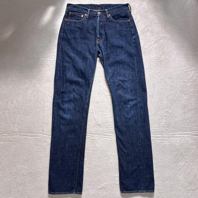Full Count 1101S 501XX Dark Blue Red Ears W29 Pre-Owned Denim Jeans