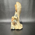 Christianity Angel Figurine Statue with Two Children, Glitter Accent, Text — photo 4