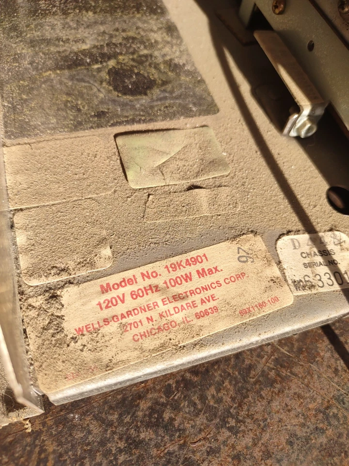 Wells Gardner 19 pol. monitor arcade completo k4900 funcionando #1 - Imagem 4 de 4