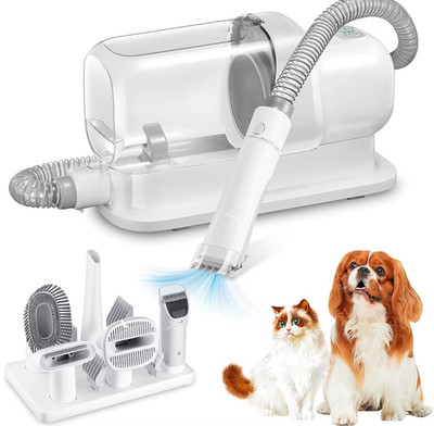 Hundepflege Staubsauger Set 2,3 l Haustierhaarentferner geräuscharm Haarschneidemaschine Pflegewerkzeuge
