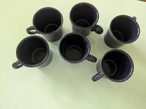 Fiesta Ware Coffee Mugs Set Plum Set Of 6