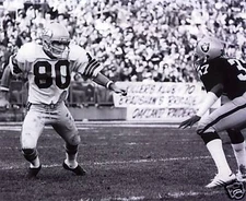 STEVE LARGENT SEAHAWKS-LESTER HAYES RAIDERS 8X10 PHOTO 