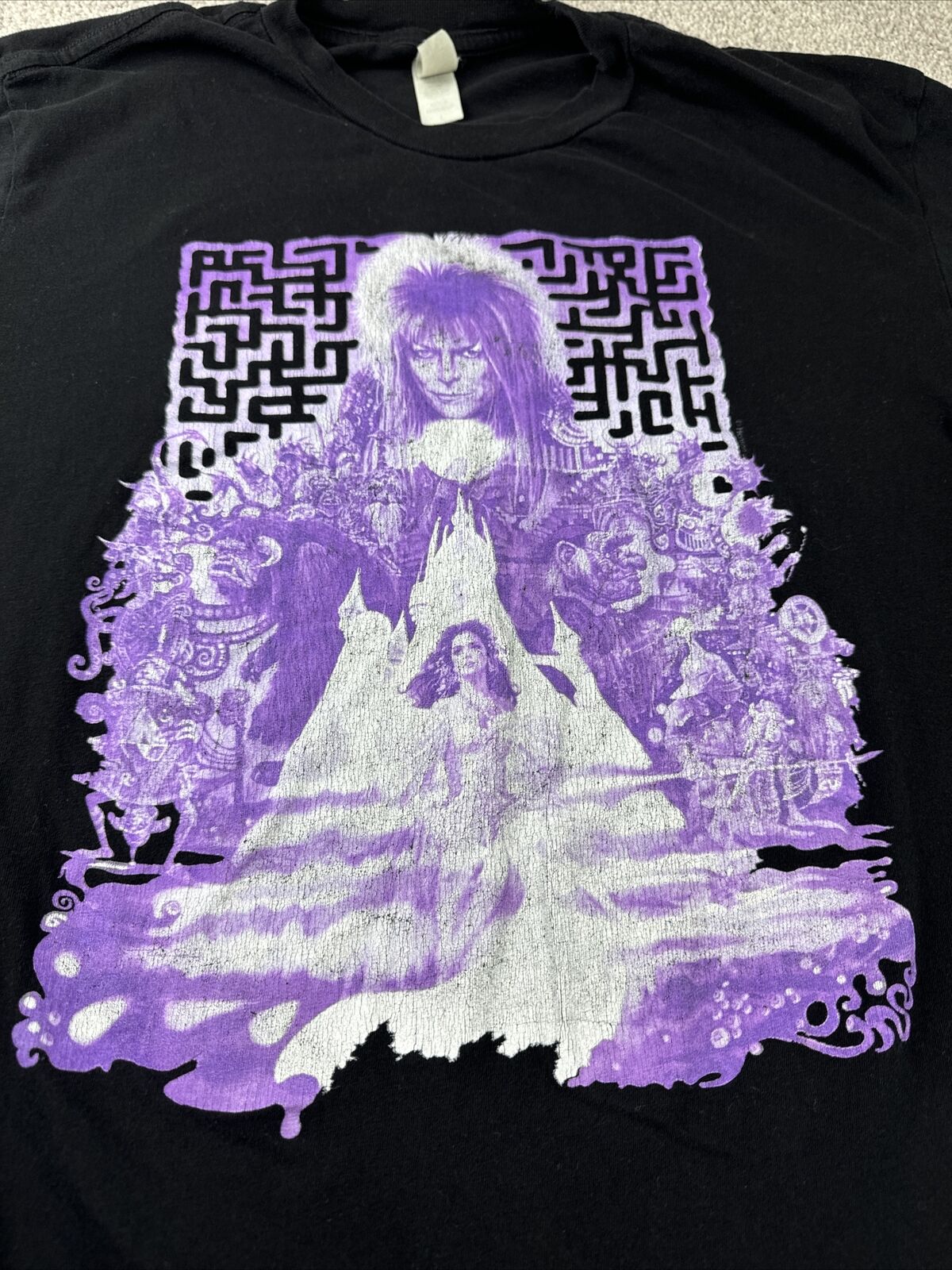 David Bowie Labyrinth Movie Vintage T Shirt Large… - image 2