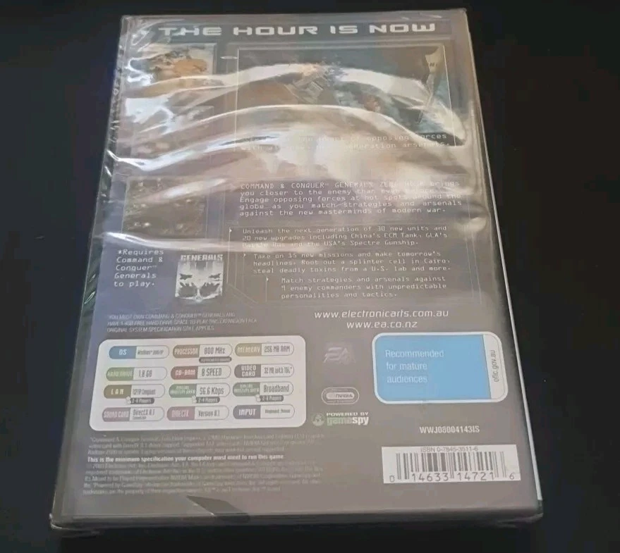 Command And Conquer Generals Zero Hour Expansion Pack PC DVD ROM Factory Sealed✨ - Image 2 of 2