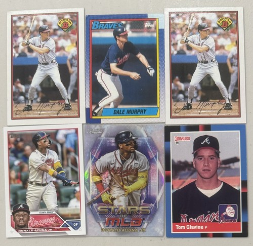 Atlanta Braves Baseball Cards Lot ~ Ronald Acuna Jr. Dale Murphy - Picture 3 of 4