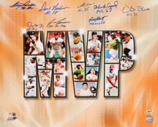 MOST VALUABLE PLAYERS MVP SIGNED 16x20 PHOTO (8 SIGNATURES) - Cepeda, Powell, 