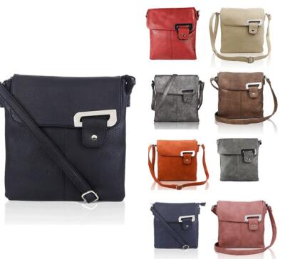 Neu Damen Umhängetasche Kuriertasche hohe Kapazität Doppelfächer 