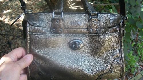 NWOT MINI BRONZE COACH RHYDER 24 CONVERTIBLE SATCHEL CROSSBODY PURSE - Picture 2 of 14