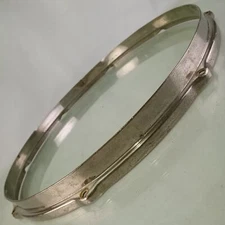 Leedy 14"Stick-Chopper Nickel-Brass Snare Drum/Tom Batter Rim/Hoop Double-Flange