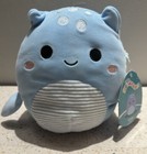 Nwt Squishmallows 7” Lune Loch Ness Monster 2023 Blue Textured Soft Plush Toy