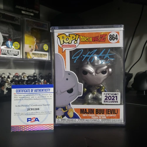 Funko Pop! Dragon Ball Z Majin Buu (Evil) Funimation 2021 #864 certificado PSA FIRMADO