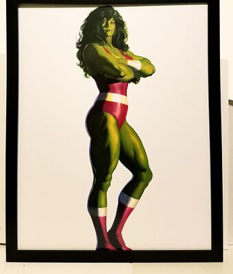 Savage She-Hulk Timeless by Alex Ross FRAMED 11x14 Art Print Marvel Comics Poste