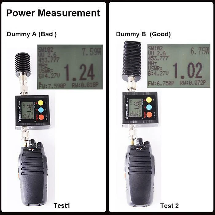 SURECOM SW-102 SO239 connector V.S.W.R. POWER METER w/build in Frequency counter - Image 2 of 4