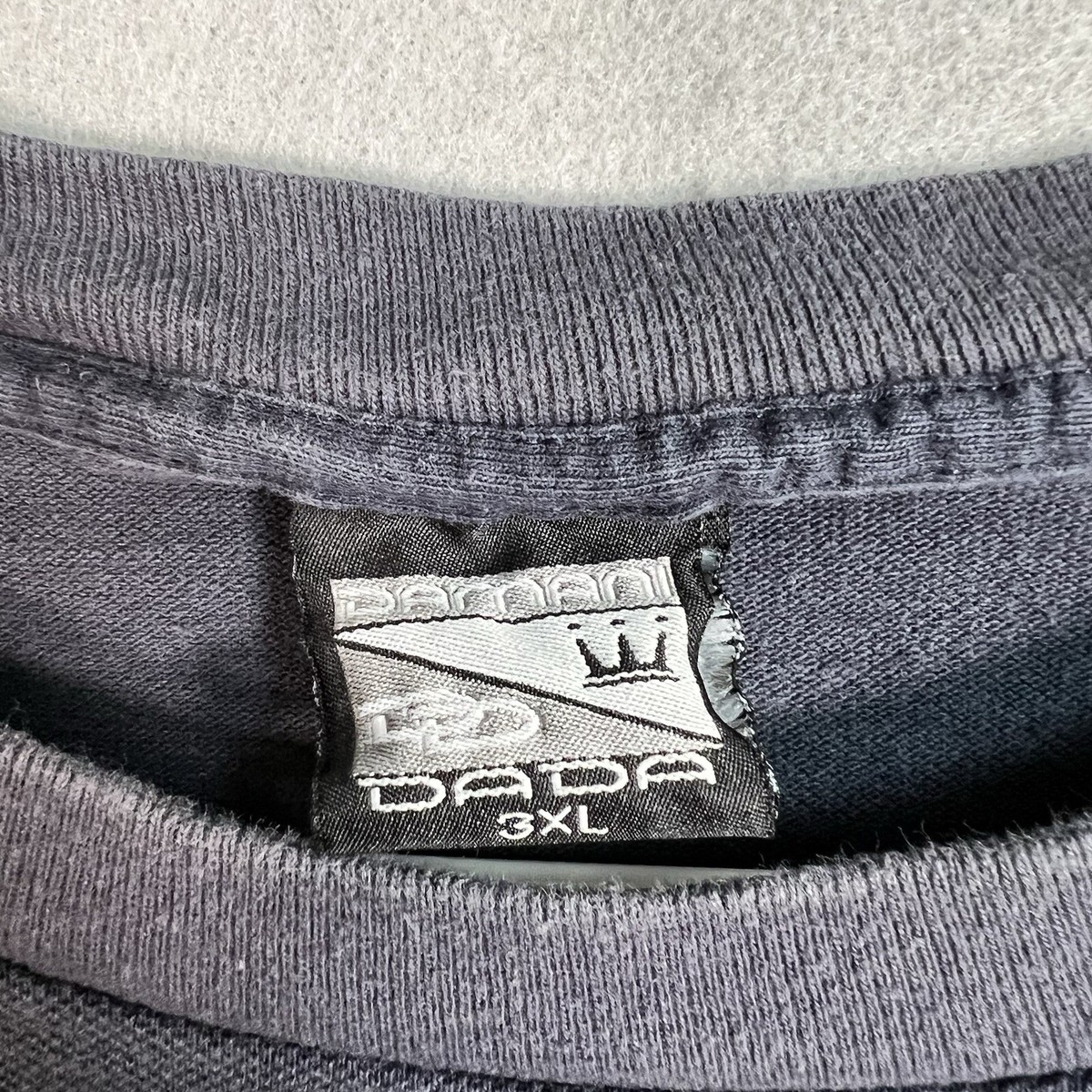 Vintage 90s Dada Supreme T Shirt Adult 3XL Blue Made In USA Hip