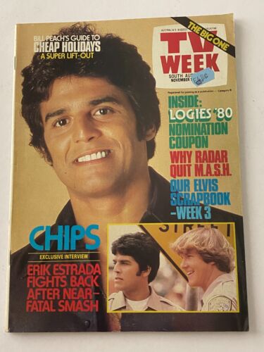 Australian TV Week Nov 1979 - Elvis, The Sullivans, Chips, The Bee Gees, The Who - Afbeelding 1 van 12