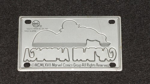 Marvel Super Heroes Captain America 1967 Marx License Plate Bike - Picture 2 of 3