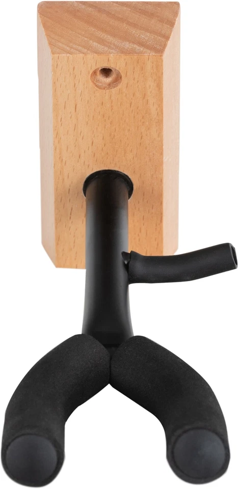 Supporto Violino e Arco Fissaggio a Parete Rivestimento in Gomma Base in Legno - Immagine 3 di 4