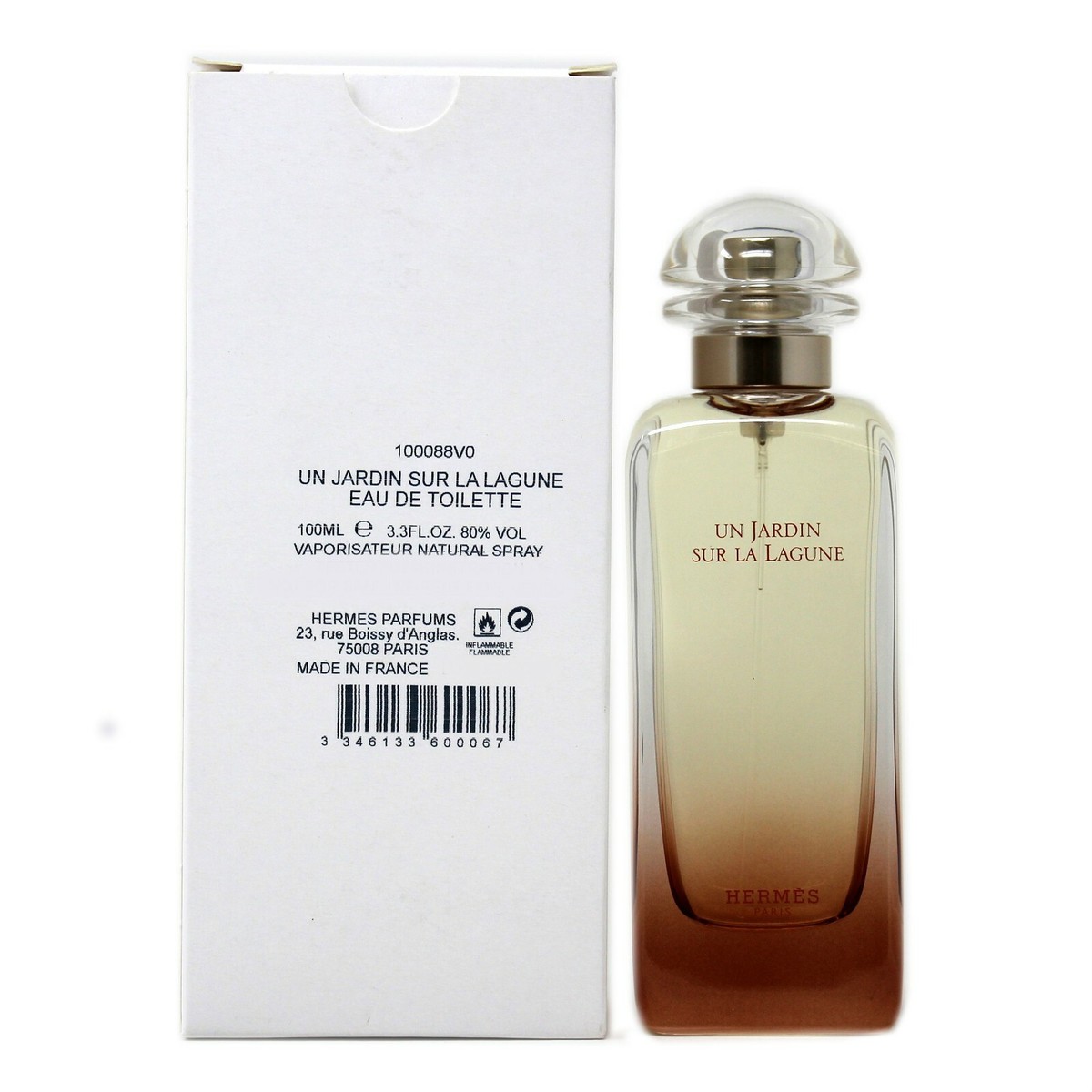 HERMES UN JARDIN SUR LA LAGUNE EAU DE TOILETTE NATURAL SPRAY 100