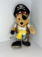 Disney Winnie the Pooh Pirate Bean Bag VINTAGE 1990s with TAG