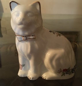 复古royal Tara 精细骨瓷瓷器猫雕像在爱尔兰制造的 Ebay