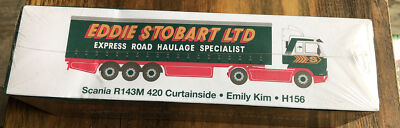Atlas 1/76 Eddie Stobart R143M 420 Curtainside Emily Kim H156 Diecast Truck 7427264937355