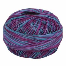 Lizbeth Egyptian Cotton Crochet Thread Size 20 Color 137 Berry Burst