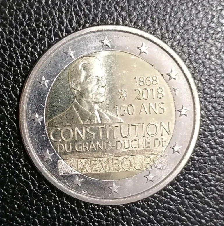 2 Euros Commémorative Luxembourg 2018 - Anniversaire Constitution - UNC