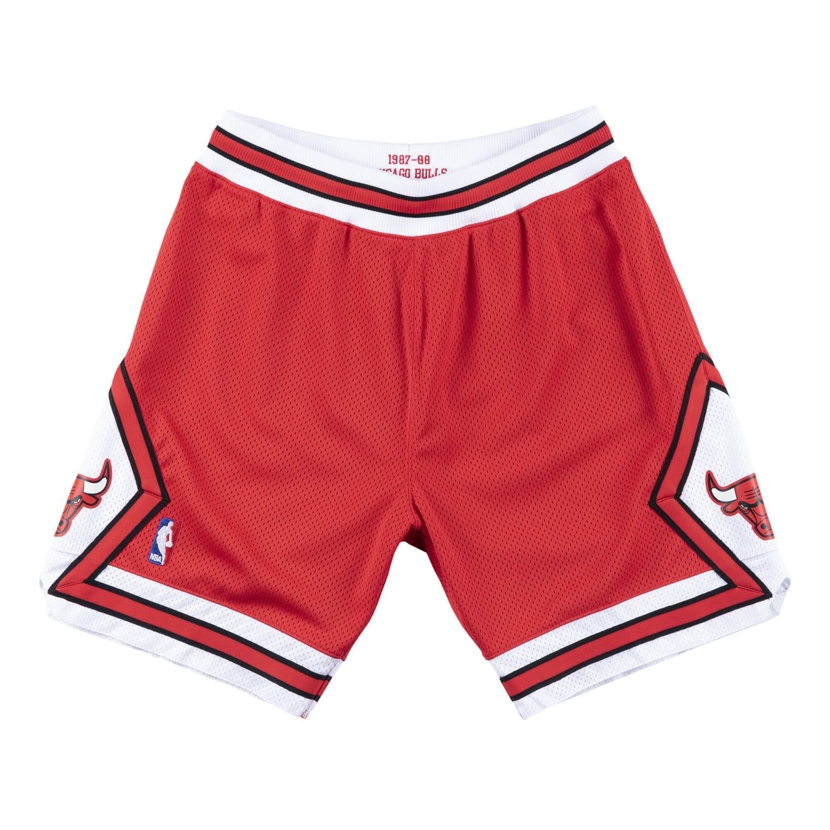 Mens Mitchell Ness NBA AUTHENTIC SHORTS CHICAGO BULLS 1987