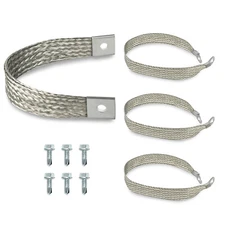 4Pcs Engine Body Frame Braided Ground Strap Kit 40140