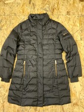 Hawke And Co Quilted Puffer Down Coat Large Black Good Con Warm Awesome Zipp Pok