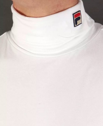 Fila Men Turtle Roll Neck Retro Long Sleeve Cotton T-shirt Pullover Top S-4XL - Picture 17 of 17