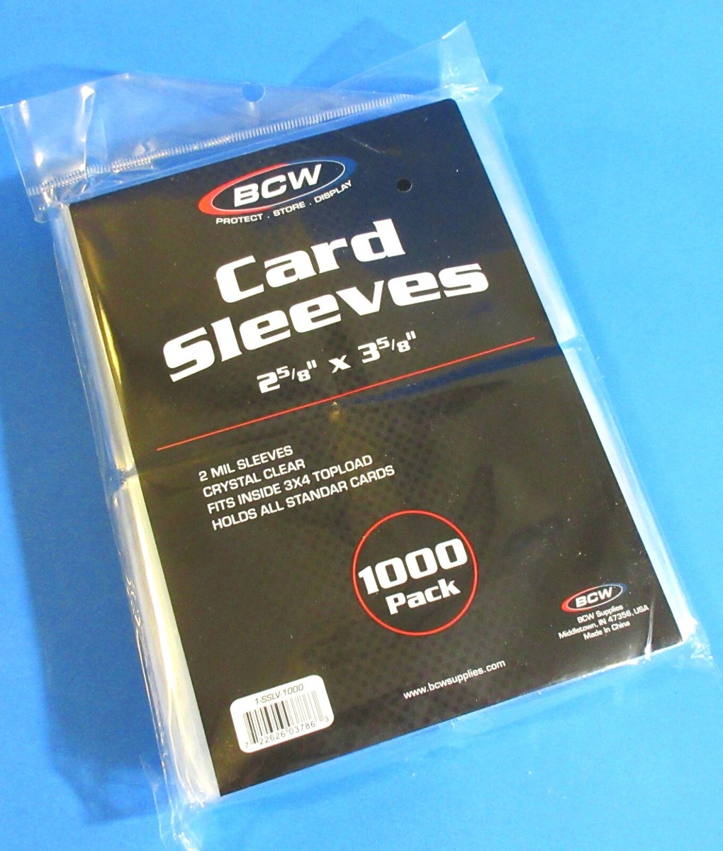 bcw card sleeves Booklet Vertical 50ct Pack and storage boxes Resealable Inner Card Sleeves BCW