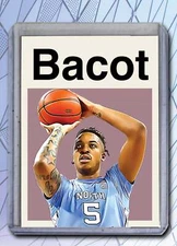 Armando Bacot - UNC Tarheels - Artist Signed Basketball Art Card 1/10