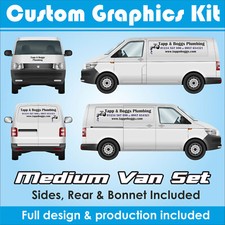 Custom Vehicle Graphics Kit for a Medium VAN - Decals - Lettering - Sign Writing