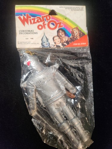Vintage Ornaments Wizard Oz 1977 Blechmann feiger Löwe OVP! - Bild 5 von 5