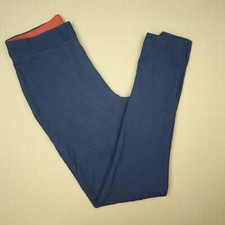 Boden High Waist Pull On Leggings Women's Size 8 Navy Blue Back Seamed Leg