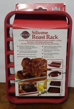 Norpro Rectangle Nonstick Silicone Roast Rack - Healthy Cooking & Roasting NEW!