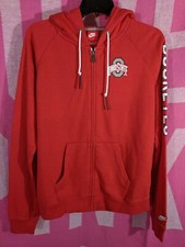 Nike Women's Ohio State OSU Buckeyes Zip-Up Hoodie Sweatshirt NWT Large