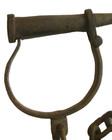 San Quentin Iron Prisoner Transfer Leg and Handcuffs and Keys Antique Finish   — photo 2
