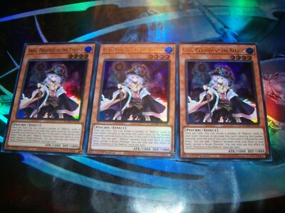 3x Ariel, Priestess of the Nekroz 1st Edition Ultra Rare BLMM-EN128 Yu-Gi-Oh!