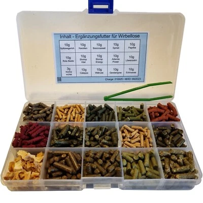 Futtersticks-Set groß / 143g = 14x10g + 1x3g // Garnelen Shrimp Sticks Futter
