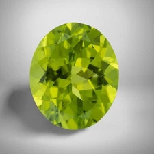 Peridot Oval Cut Gemstone 2.2 Cts - 10x8 mm Flawless Loose Gem