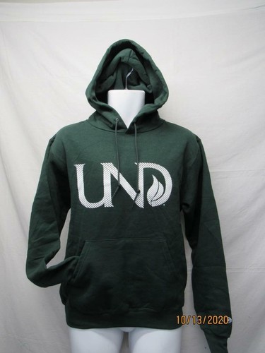 Neu UND North Dakota Fighting Hawks Herren Größen S-M-XL grün Hoodie $ 50 - Bild 2 von 7