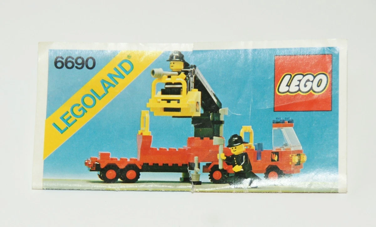 LEGO 6690 CLASSIC TOWN FIRE SNORKEL PUMPER 1980 Instructions Only