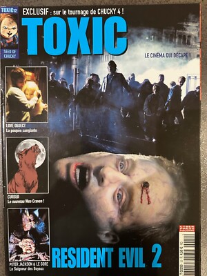 Magazin Toxic Nr. 12, Resident Evil 2, Peter Jackson, Cursed, Chucky, Re-Animator