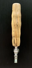 Beer Tap Handle Wood Decor Spalted Maple Hand Turned Unique Handmade Draft Beer