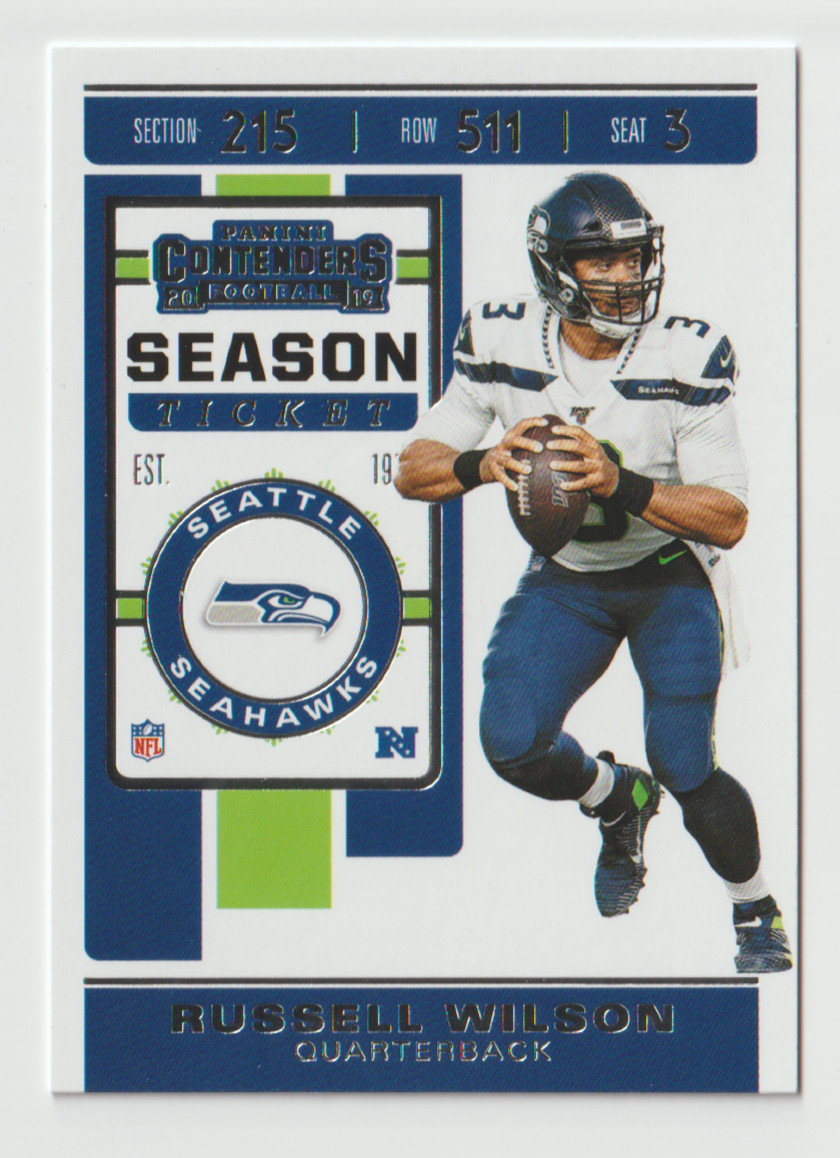 2019 Panini Contenders Football #90 Russell Wilson - Seattle Seahawks