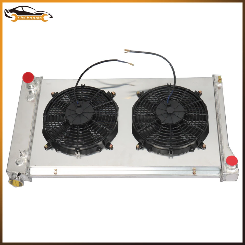 For 1967-72 Chevy/GMC C/K 10/20/30 Series Pickup Truck 3 Row Radiator+Shroud Fan Foto 2 de 4