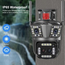 3 Lens Camaras De Seguridad Para Exterior 9MP...